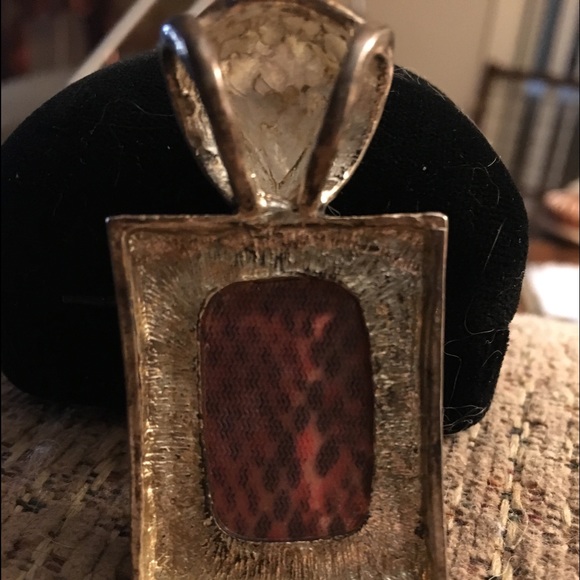 Silver snakeskin pendant - Picture 2 of 4